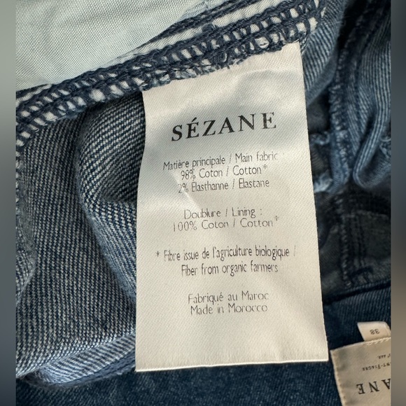 Sezane Sama High Waist Jean Sz 38 US 6 - Picture 6 of 10